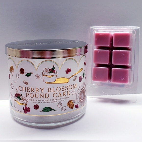 CHERRY BLOSSOM POUND CAKE -Bath & Body Works Candle Wax Melts- $8 per pack - Picture 6 of 9